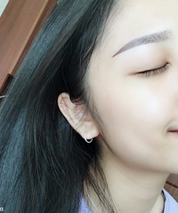 只有半段眉毛的我,还是选择了纹眉,没想到效果这么自然