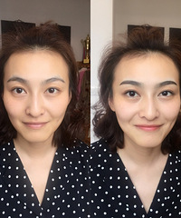 化妆后看起来很凶,有人和我一样吗?纹了美瞳线和眉毛,有妆感却