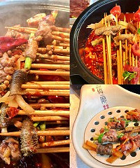 这家串串好稀奇,毛肚串有特色