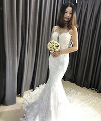 试了纱我超喜欢黑纱,还有婚纱店的小姐姐们都这么温柔吗