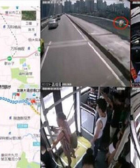 遇女子跳桥,公交司机紧急刹车救人