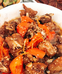 发现自己在煮菜方面有点天赋,糖醋排骨、油焖大虾
