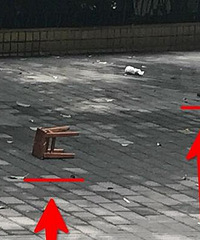 天上掉下一个大榔头! 差点砸到人