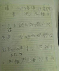 小学生写日记用了一堆重庆方言,看起好好笑