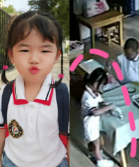她上幼儿园居然不哭