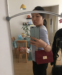 小ck团购红色链条包质报,相当满意