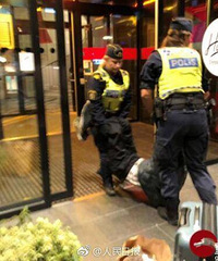 中国游客遭瑞典警察粗暴扔墓地!