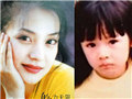 从小就是美人胚的女星