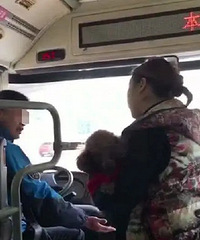 骂了司机骂乘客!重庆一女子抱狗乘公交遭拒,满嘴脏话惹众怒
