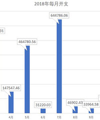盘点2018月开支,3万—64万