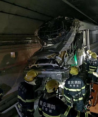 轨道环线因海峡路至南湖路区间人防门侵入限界,致部分区段停运