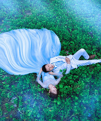 就算晒伤也控制不住拍美照的心,海边的婚纱照拍得也太美了吧