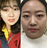 我的脸居然变小了一圈