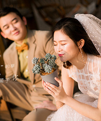 只要套路好媳妇儿在高考,大叔萝莉的婚纱照也超美!