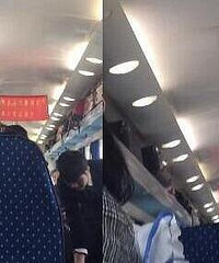 熊孩子将酸奶倒车厢里还狡辩