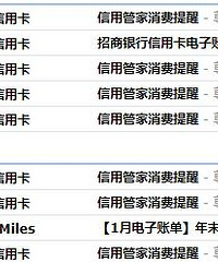 神烦招行信用卡笔笔消费邮件提醒