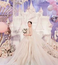 我的粉色城堡婚礼只花了1万5,为了穿上婚纱更美成功甩肉15斤