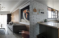 176平北欧混搭,客厅、餐厅的玻璃隔断美爆了