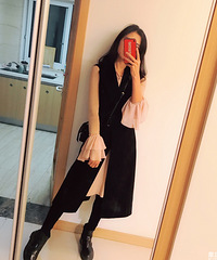 忽热忽冷的天气,穿这套衣服最合适了,荷叶边好女人