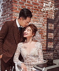 短发女孩穿上婚纱应该是什么样子?