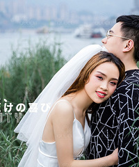 累并快乐着的婚纱照