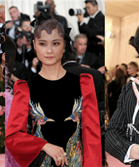 刘雯、李宇春Met gala红毯