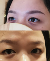 很满意的一次纹眉体验,完美盖住了以前的眉毛