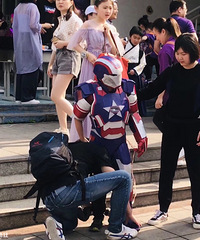 我作死后超越自我,六一礼物,真人比例钢铁侠.....再夺冠军