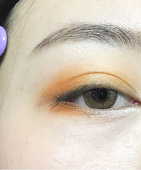 colorful!橘黄色泫雅风格妆+【我的化妆教程】