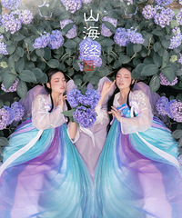 没想到在绣球花现场拍出的照片这么好看,一点都不显low