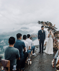 唯美的"悬崖"婚礼