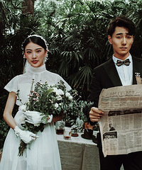 没想到我的婚纱照拍出来是这样的效果