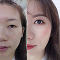 靠化妆让单眼皮变大眼