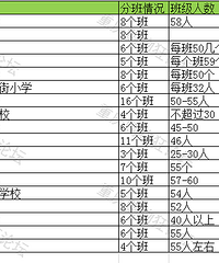 教育风向标NO6,重庆122所小学一年级分班情况和班级人数汇总