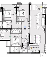 去你的,风格!儿童房的架子床萌爆了【2019-3力诚家秀家大赛】