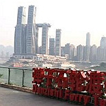 坐船去来福士,不堵车