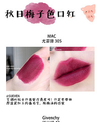 秋日梅子色口红