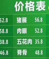 小面七块算什么,猪肉30块啦