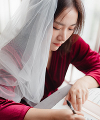 在农家乐办了一场秋日婚礼,焦糖色高级又特别