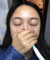记录纹眉过程,8天眉毛就变得很自然