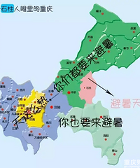wanghong城市重庆各区人眼中的重庆地图,是这样吗?