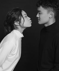 男朋友一回来就带他去拍了一套情侣照,熬过了异国恋就是一辈子