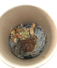 跟团买的酸辣粉,红糖麻花小酥饼质报