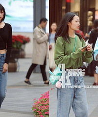 最新街拍:重庆美女是不是不怕冷?