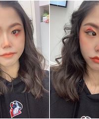 来得有点晚的万圣节妆,既可爱有很酷