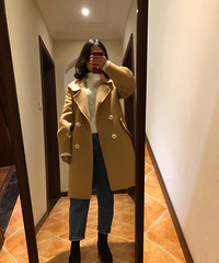 小个子的冬季穿搭,这个长度的大衣最合适