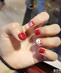 麋鹿、雪花这些圣诞风美甲也太好看了吧,赶紧收藏