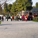 中央公园女厕排好长队