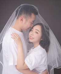 拍头纱照纪念2周年,拍起方便出片也快