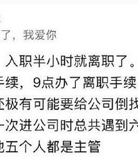 第一天入职第二天就离职总有原因的